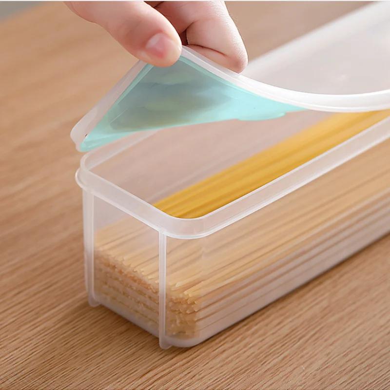 Kitchen Noodle Spaghetti Container Household Cereal Preservation Storage Box with Cover Spaghetti Box Kitchen Food Container