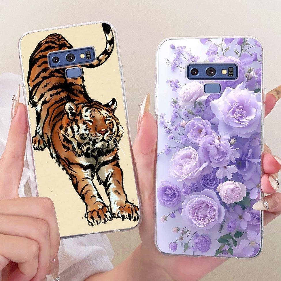 Transparent Cover For Samsung Note9 Case Cute Fashion Butterfly Funny Painted Casing For Samsung Galaxy Note9 SM-N960F SM-N9600