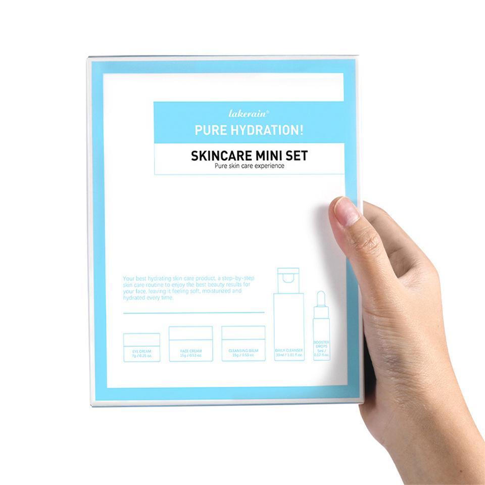 Hautpflege Mini-Set Reiniger Make-up Entferner Feuchtigkeitscreme & Augencreme zur Hydratisierung der Haut Flugzeugfreundliche Größen Hautpflegeset Anti-Falten Hautpflege