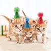 Decorative Dog Sparkling Hat Foldable Cat Headgear Pets Accessories Pet Birthday Hat  For Dogs Cats