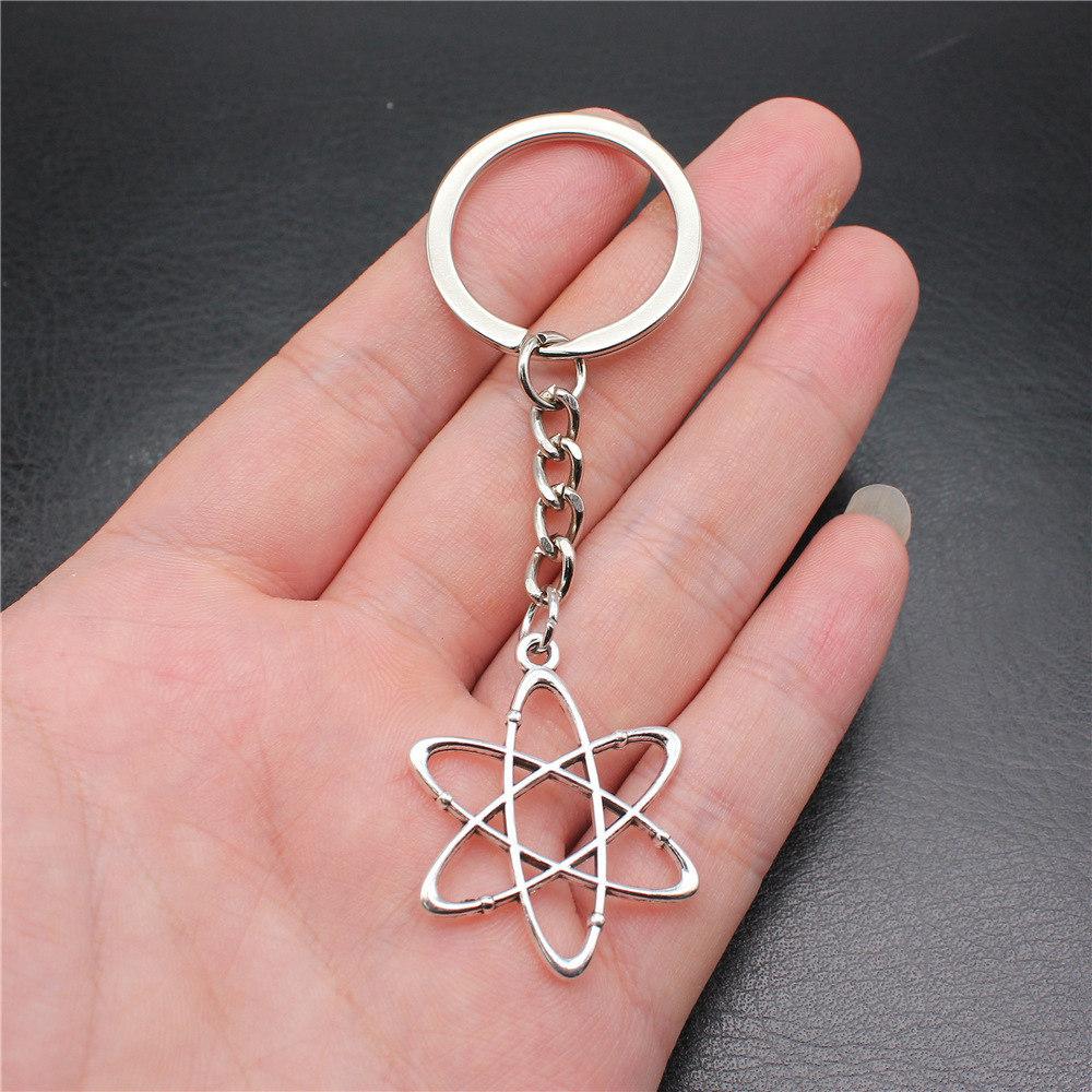 Flower of Life Symbol Sacred Geometry Keychain for Men Best Seller Boho Gift for Her Minimalist School Accessory