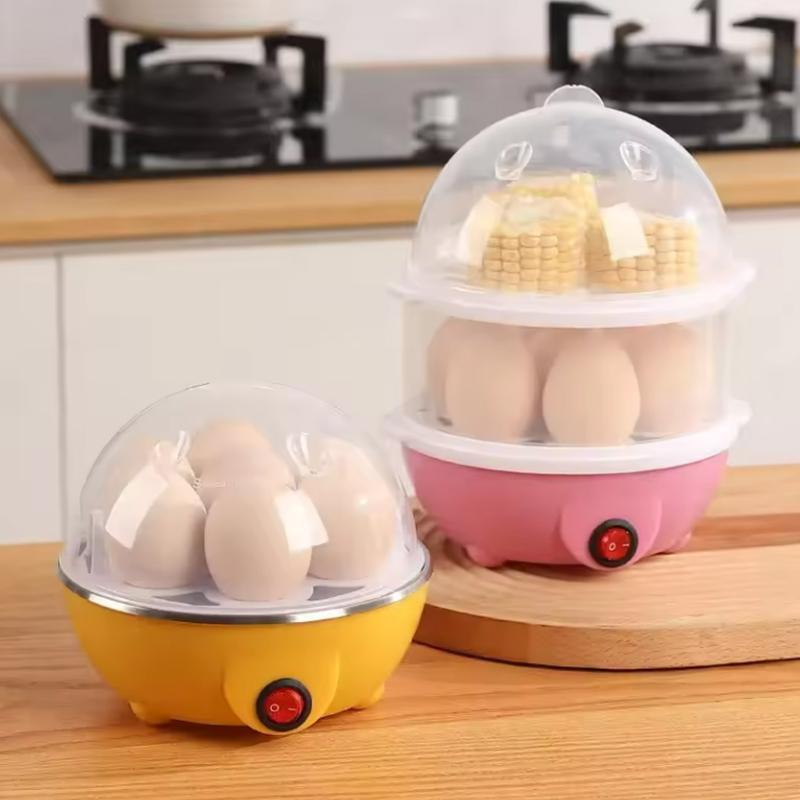 7 Egg Multi-Functional Automatic Power off Egg Cooker for Home Steamed Egg Boiled Egg Maker Breakfast Cooking Appliance