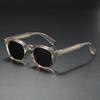 Non-polarized Retro Punk Men Sunglasses Small Frame Square Personalized Design Sun Glasses Women Travel Party Business Festival Gift
