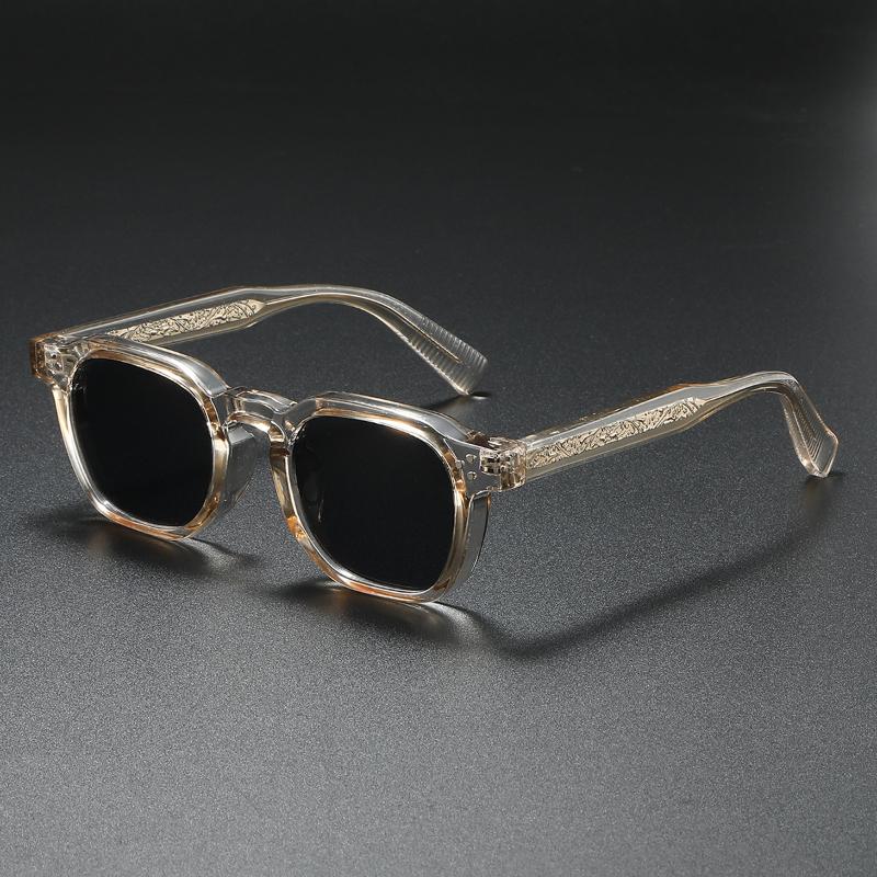 Non-polarized Retro Punk Men Sunglasses Small Frame Square Personalized Design Sun Glasses Women Travel Party Business Festival Gift