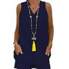 Women's Sleeveless Stand-Up Collar Casual Set