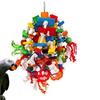 Birds Swing Toys, Parrots Chewing Hanging Perches with Bells Toys for Love Birds Budgie Macaws Cockatiels Parakeets African Grey