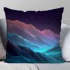 Colorful Snow Mountain Pillow Case Fashion Square Pillowcase Bedroom Sofa Room Ins Decoration Leisure