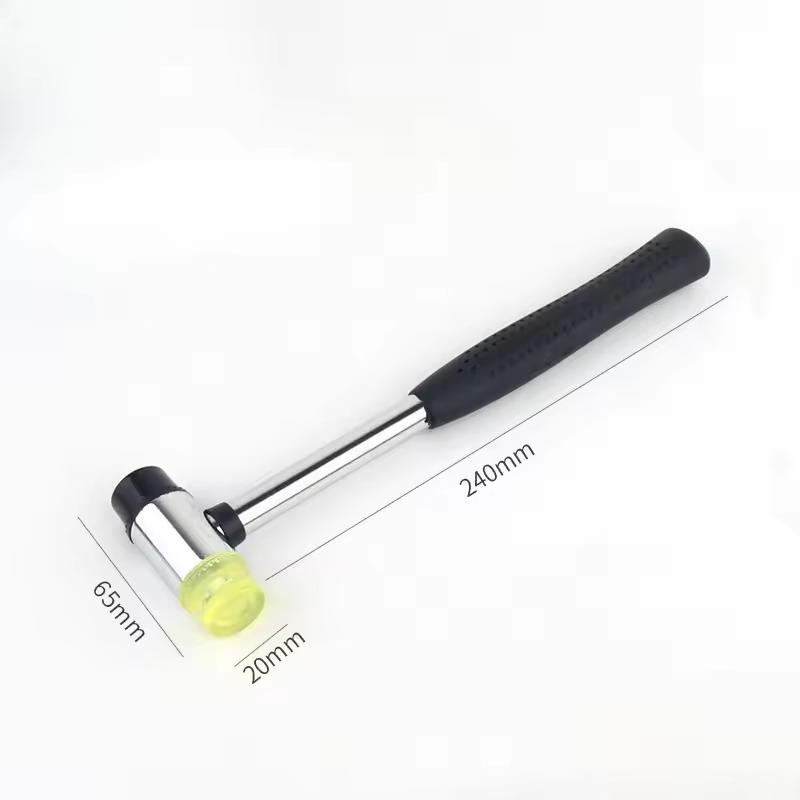 Mini Rubber Hammer Double-sided Soft-tap Rubber Mallet Multifunctional Glass Window Molding Hammer Nylon Head Rubber Mallet