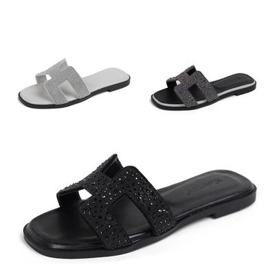 Women's Color-Matching Summer Flip Flops - 2025 Fashionable Flat Sandals for Beach & Travel