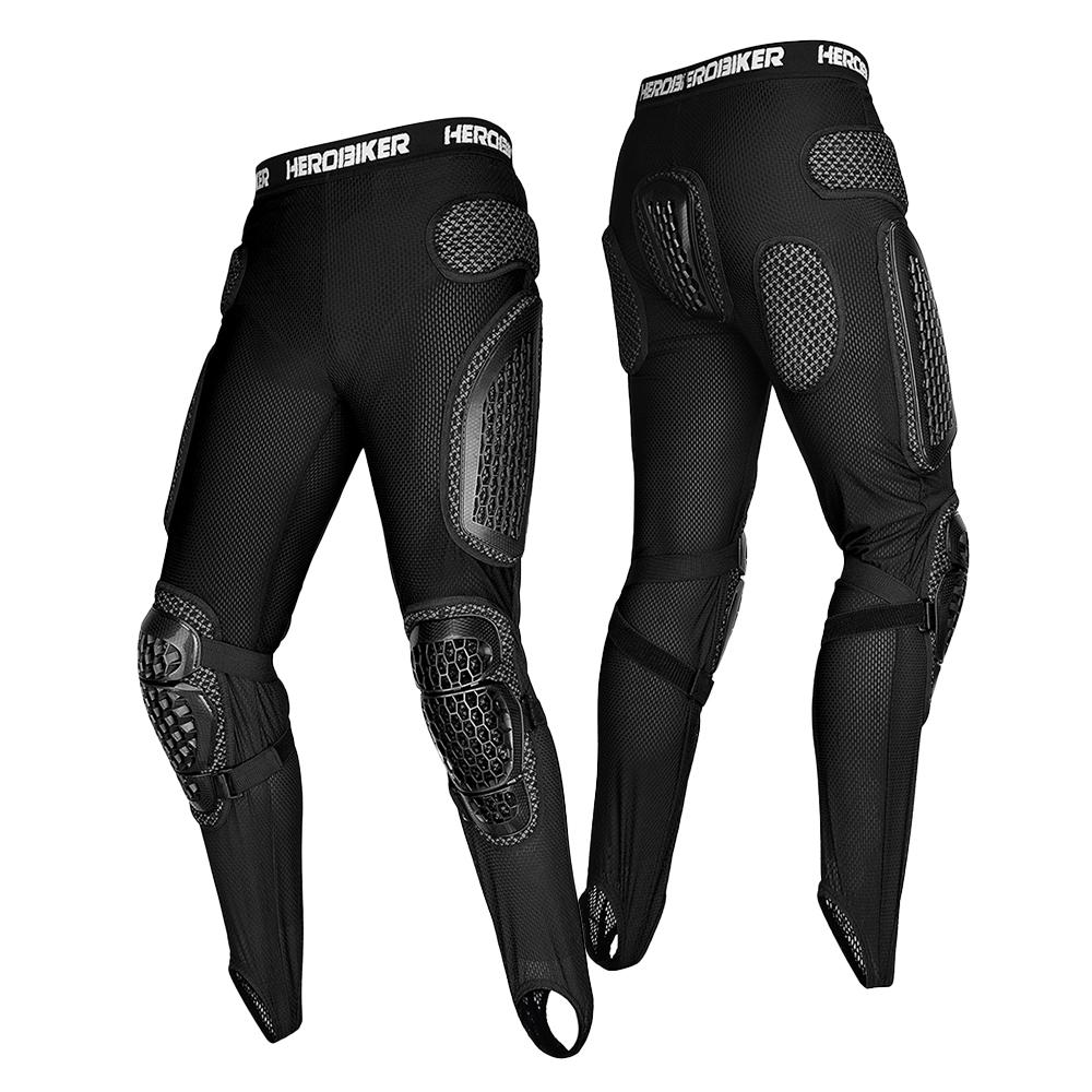 Motorcycle Armor Pants Anti Fall Breathable Off-road Riding Pants Off-road Motorcycle Armor Pants Riding Protective Equipment L