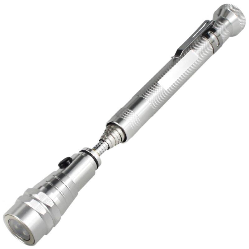 Magnetic Telescopic LED Flashlight with Pickup Tool