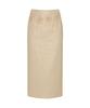LOULOUSEOUL Shiny Flower Skirt (Beige)