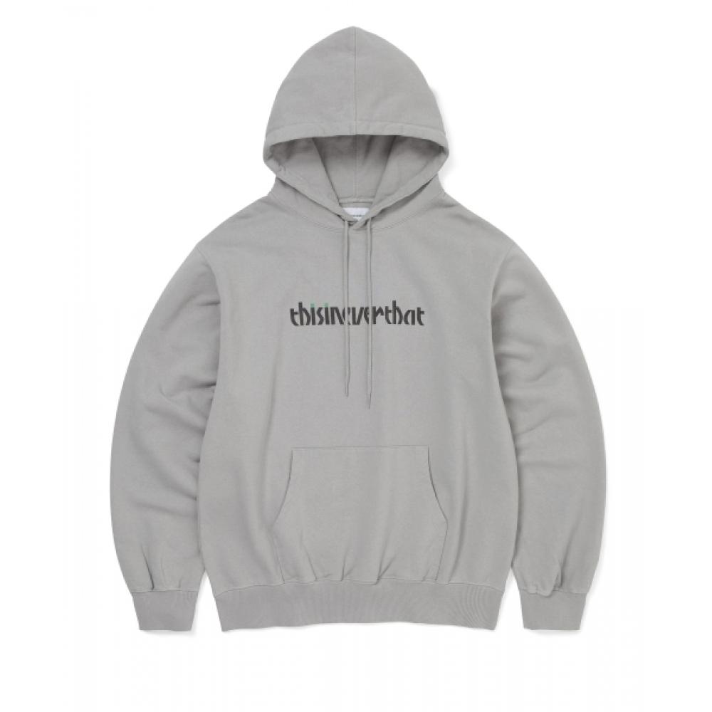 Thisisneverthat Circled Number Hoodie Concrete XL