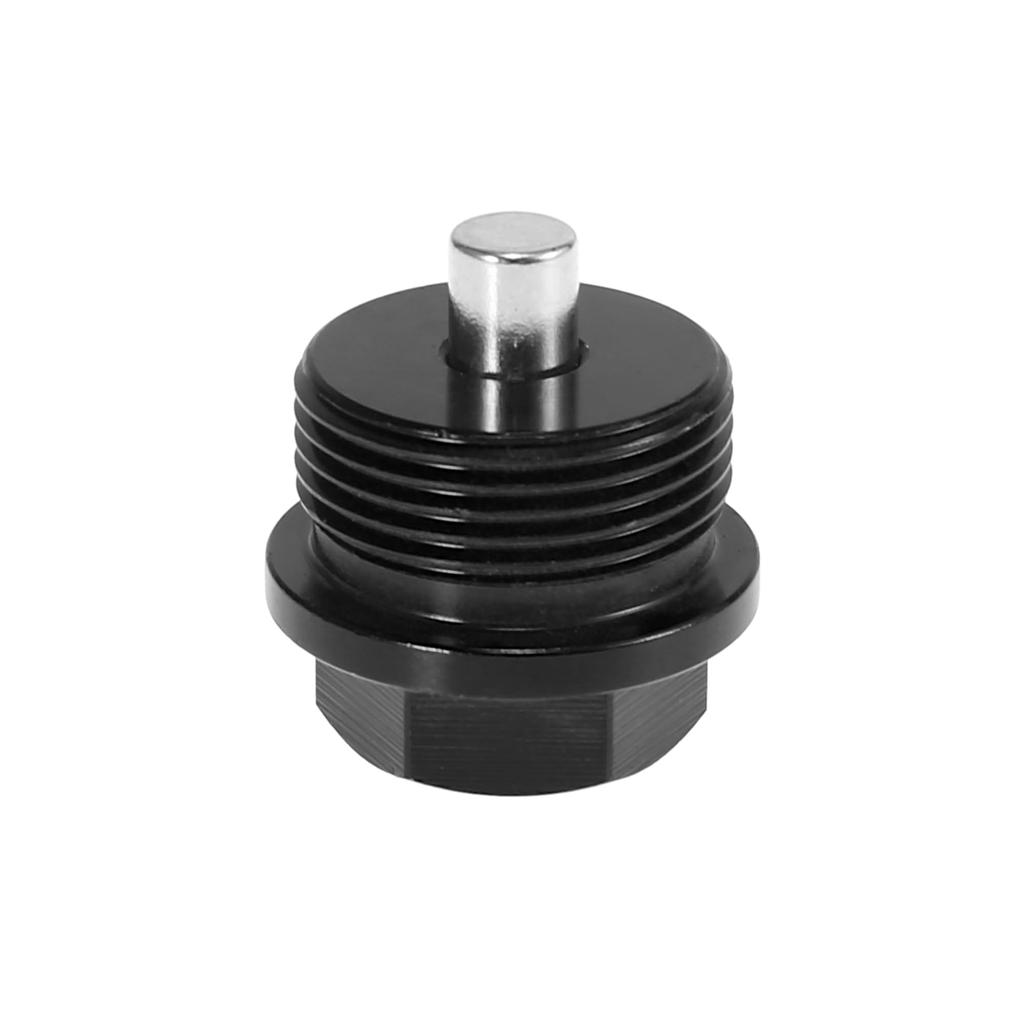 X AUTOHAUX Drain Plug Drain Bolt Magnet Sump Drain Nut with Gasket M24 X 1.5 1 Set Black
