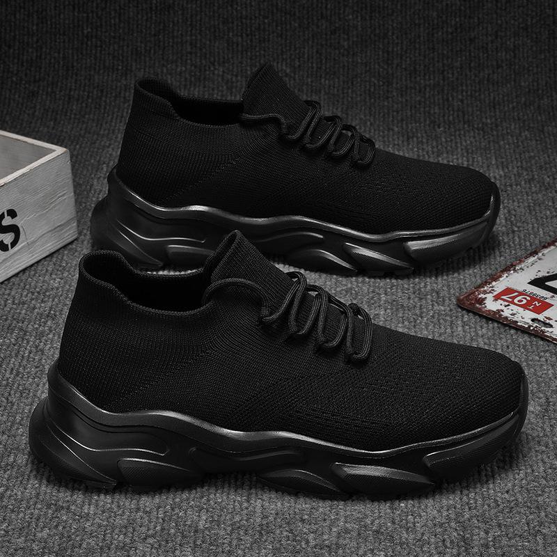 Little white shoes men's 2024 winter new running sports shoes versatile breathable casual mesh socks dad shoes