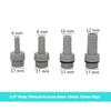 10Pcs PVC Pagoda Straight Connectors 1/8" 1/4" 3/8" 1/2" Male Thread To 6mm 8mm 10mm 12mm Yard Irrigation Fish Tank Pump Joints