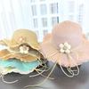 Children's Spring Sun Hat with Flower Design - Outdoor UV Protection Beach Hat for Girls