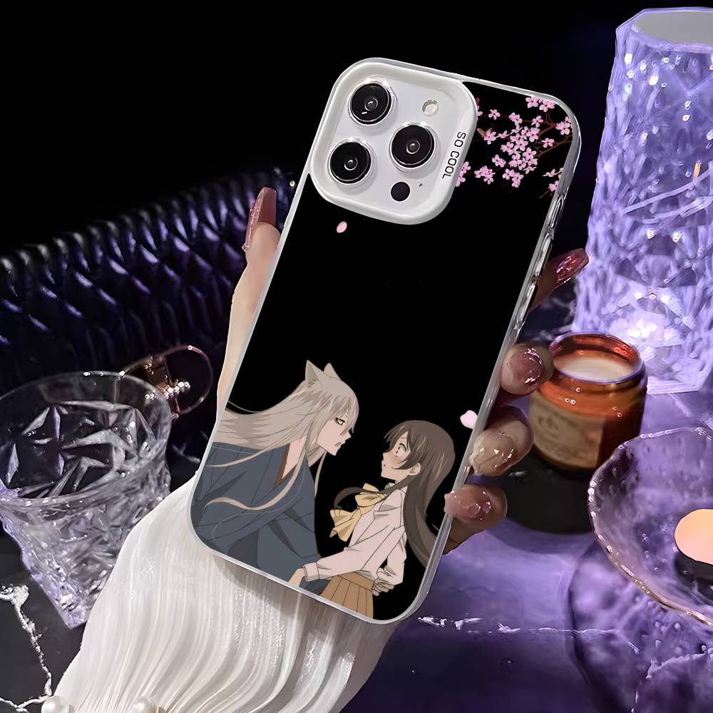 Anime K-Kamisama Kiss Handyhülle Für iPhone 16 15 14 13 12 11 Pro Max Weiß Ultraleicht Laser Metallisch Aurora Funda