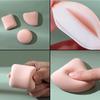 3 Pcs Dry Wet Usable Makeup Cosmetic Puff Sponge Cushion Puff for Foundation Powder Soft and Cute