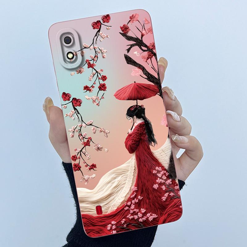 For Samsung Galaxy A10 A10s M01S Case Simplicity Painting Liquid Soft Silicone Cover for Samsung A10 A105F A10S SM-A107F Casing