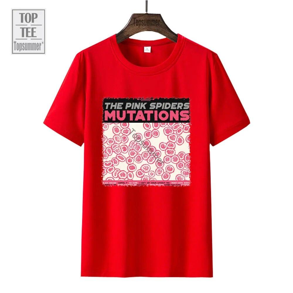 Mutations Album T-Shirt The Pink Spiders Tour T Shirt Unisex'S Pop Streetwear Oversize T-Shirts Women'S Short Sleeve Top
