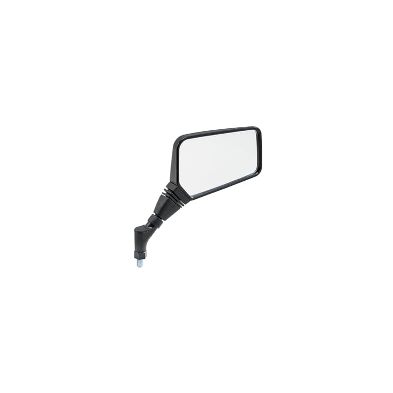TANAX NAPOLEON NA-015R Cross 2 Mirror EX Black Motorcycle Mirror, 10mm Standard Thread, Right Side Only, with Turner, Meets All Safety Standards, 1