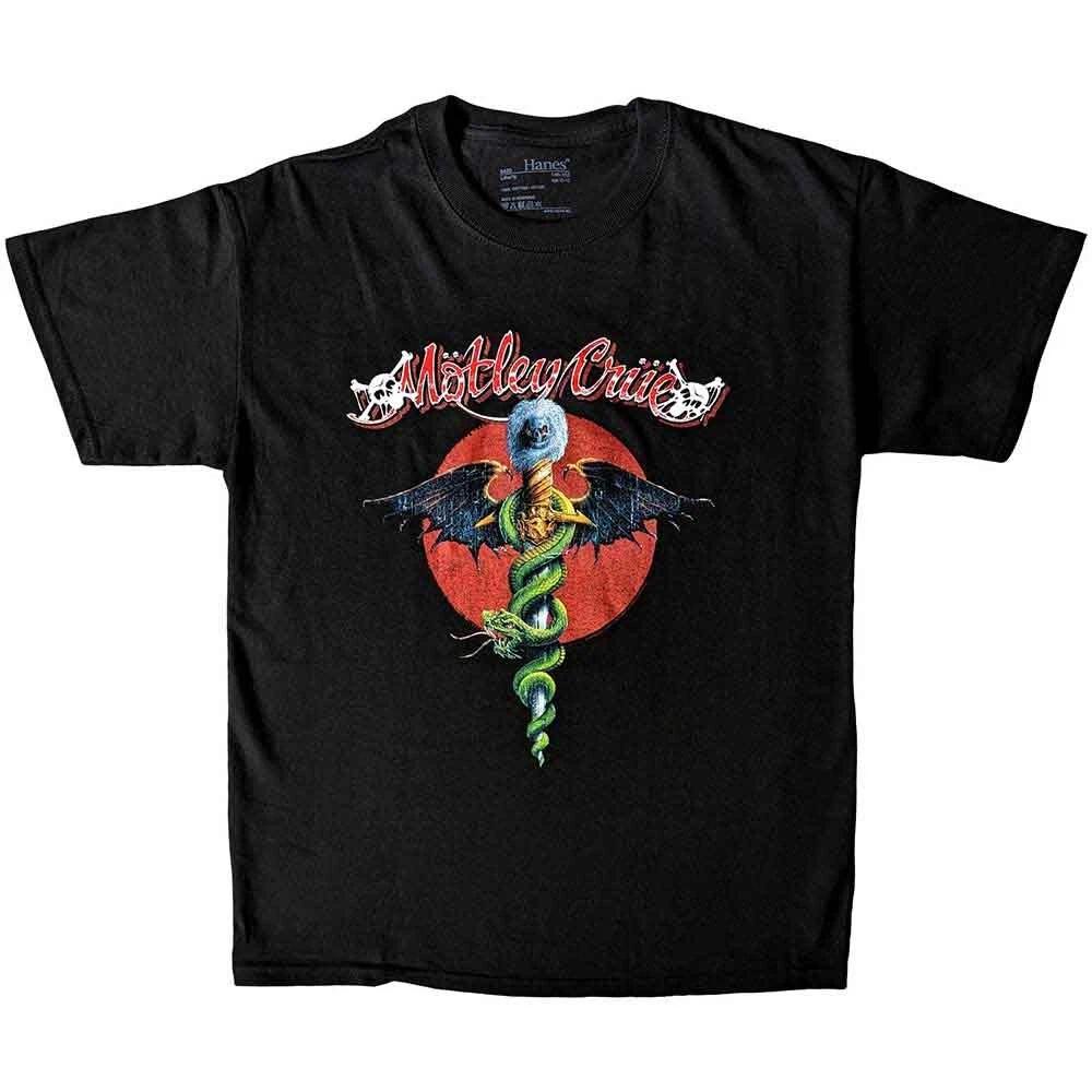 Motley Crue Feelgood Red Circle Official Childrens Tee T-shirt Boys Kids 120
