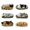 Realistic Sleeping Plush Breathing Dog Toy with Mat Stuffed Animals Toy Interactive Pet Toy Puppy Dolls for Kids Adults