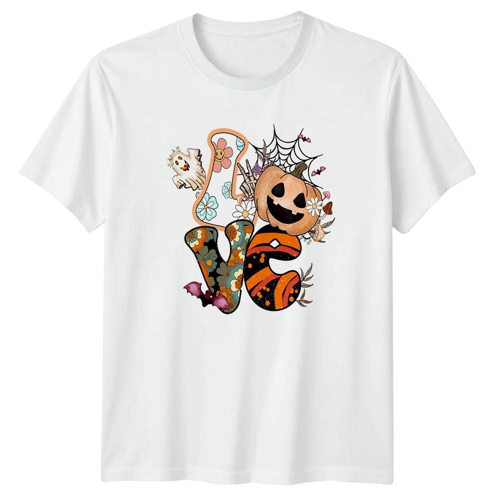 Love Unisexs TShirt Retro Halloween Halloween Gift For Her S