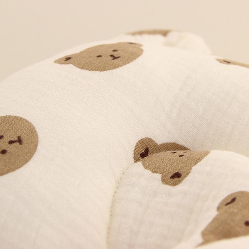 Bear Ear Baby Pillow Soothing & Calming Newborn Pillow Easy To Clean Pillow Exquisite Craftsmanship Pillow for Boy Girl
