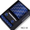 Men's 4-Piece Tie Gift Set for Business, Wedding, and Formal Wear.