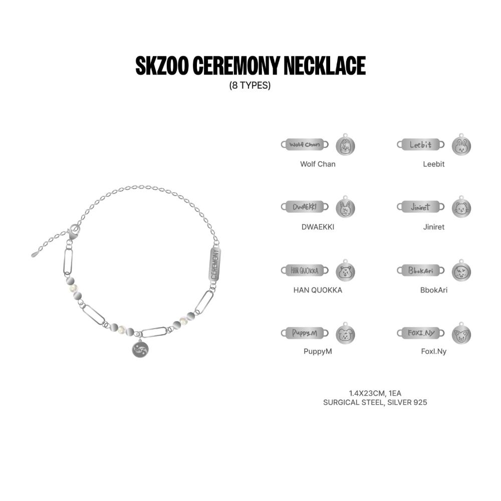 Précommande Stray Kids Boutique Éphémère KARMA SZKOO Collier Cérémonie