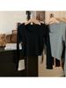 Women's Autumn Chic Slim-Fit Solid Color U-neck Long-Sleeve Base Layer Top