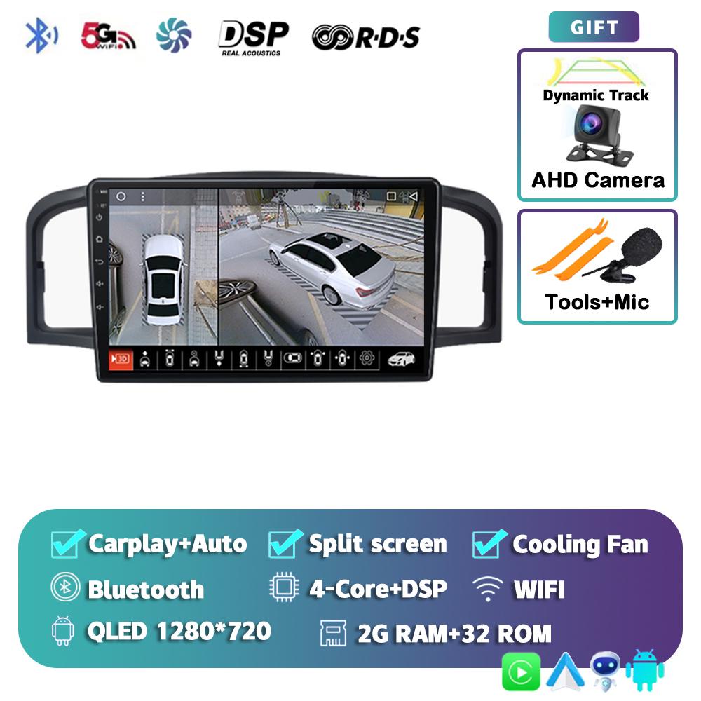 Android 14 Carplay Auto Car Radio For Lifan 620 / Solano Navigation GPS Multimedia Video Player 2din DVD Stereo Audio 360 Camera