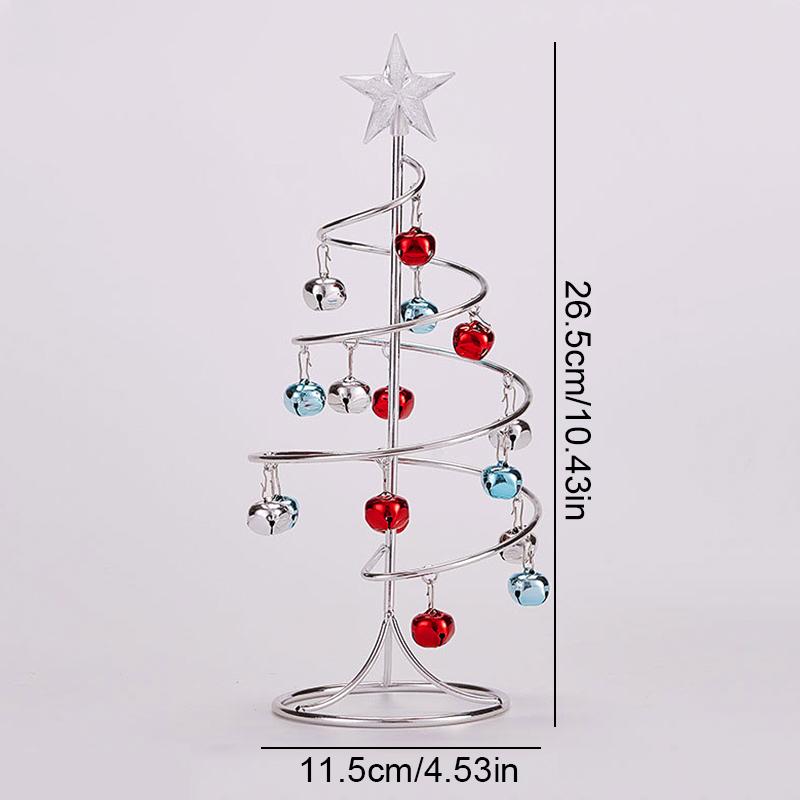 

1 шт. Рождественское украшение Рождественский топпер с маленькими колокольчиками Элегантная спиральная рождественская елка Дом Доступно несколько вариантов