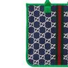 Gucci Vintage Logo Stripe Web Tote Bag Kids Tote Bags Dark-Blue Green 605831-H0GA0-4974