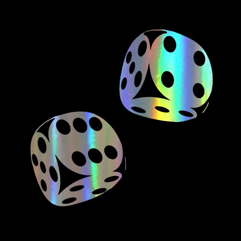 

3 шт. Наклейки на автомобиль с графикой игральных костей Авто Казино Покер Смешные Виниловые наклейки на бампер двери автомобиля 3D Автостайлинг Pegatinas De Coche 13.4x13CM