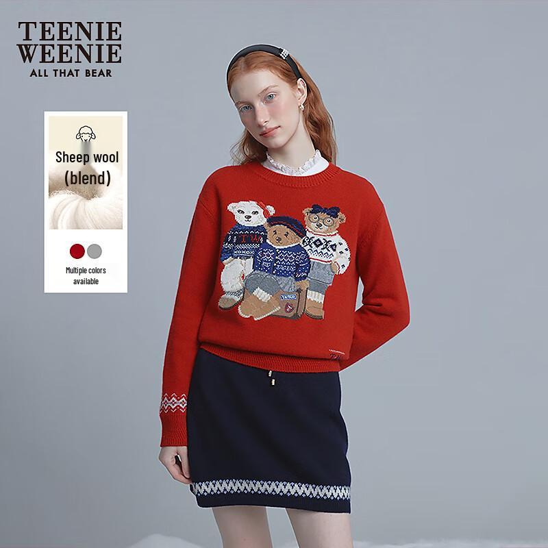 

Teenie Weenie 2025 Winter Women s Cartoon Bear Sweater L