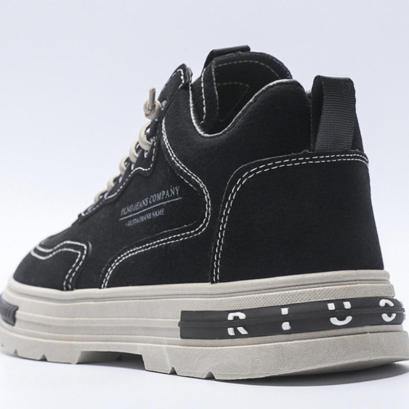 Fashion Trend Men Sneakers Outdoor Non-slip Hiking Shoes for Men Comfortable Casual Work Shoes Luxury Platform Men Ankle Boots 2024 New