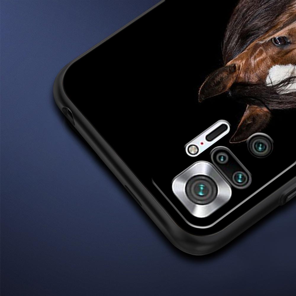 Animal Horse Phone Case Cover for Redmi 14C 10C Note 15 14 13 12 10 11 K40 Pro Plus 5G Shockproof Soft TPU Shell Fundas Capas