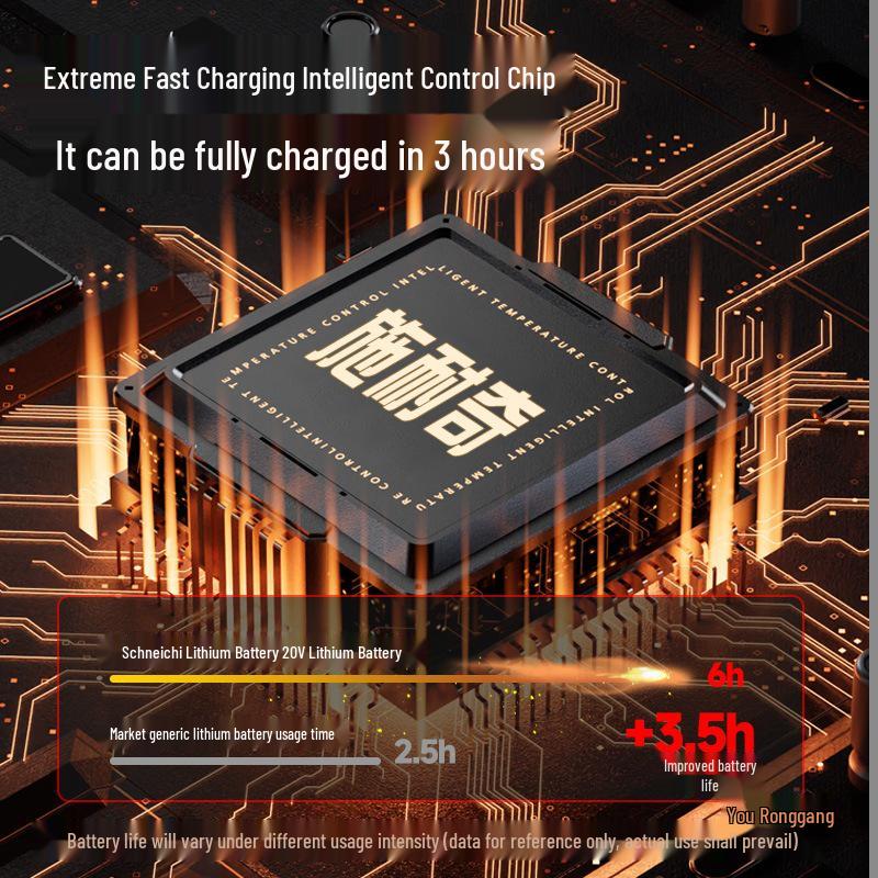 Compatible with Dayi A6A7 Series 20V Lithium Battery Charger: Angle Grinder, Hammer, Circular Saw, Wrench.