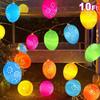 Easter Light String Led Hollow Egg Light Glowing Egg 3 Meters 20 Lights Battery Box (Long Light + Flashing)