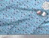 Soimoi Purple Japan Crepe Satin Fabric Flower Artistic Decor Fabric Printed Metre 42 Inch