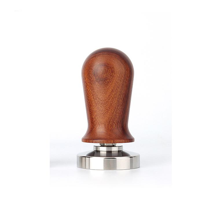 Kalibrierter Espresso-Kaffee-Tamper 30 lb Federbelasteter Elastischer Kaffee-Tamper Aluminium/Holz Edelstahl Kaffeepulver-Hammer