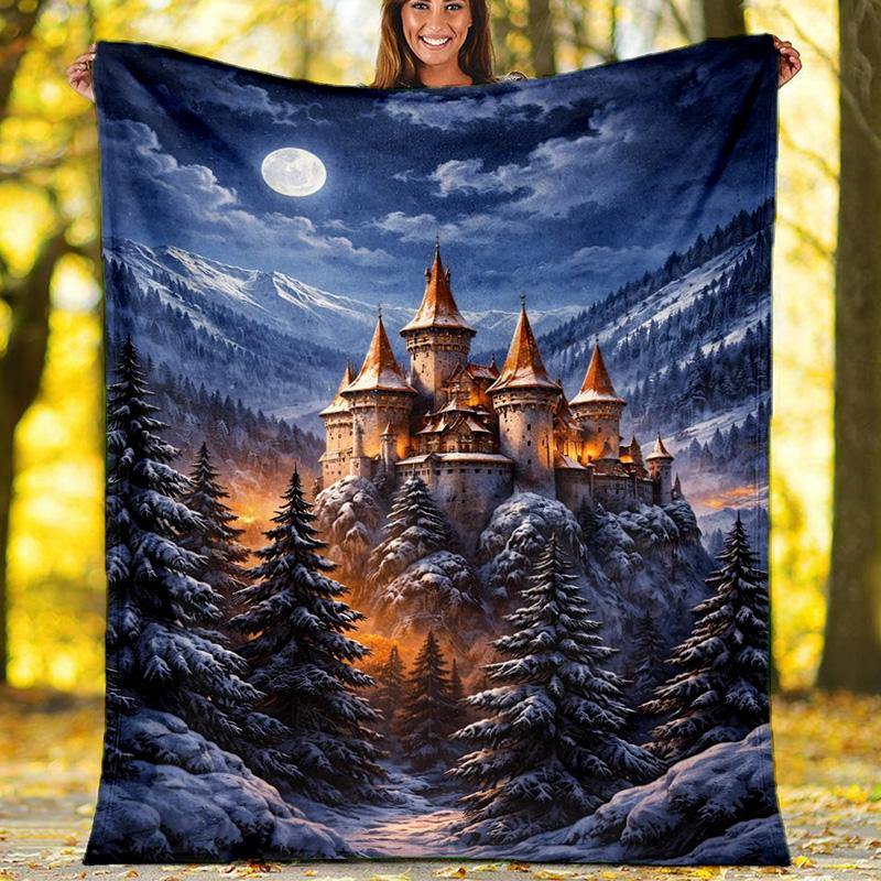 Jesus Prayer Art Fleece Printed Flannel Blanket, Warm Soft Throw Sofa Bed Blanket 80cm x 120cm