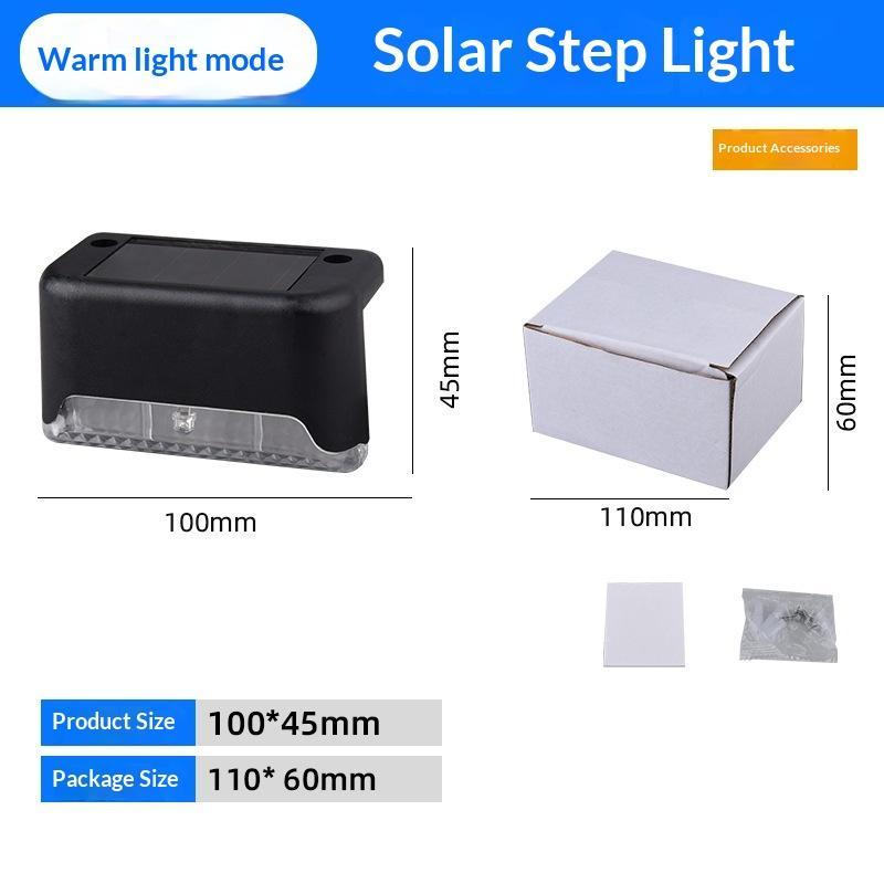 Solar Step Lights Auto On Off Solar Charging Perfect For Patio Deck Garden Stair Fence Outdoor Lighting