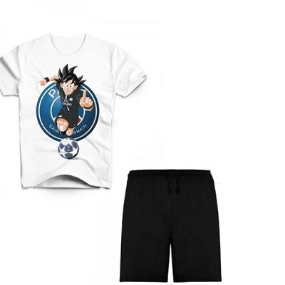 Children's Set T-shirt + Paris Saint Germain Cotton Shorts