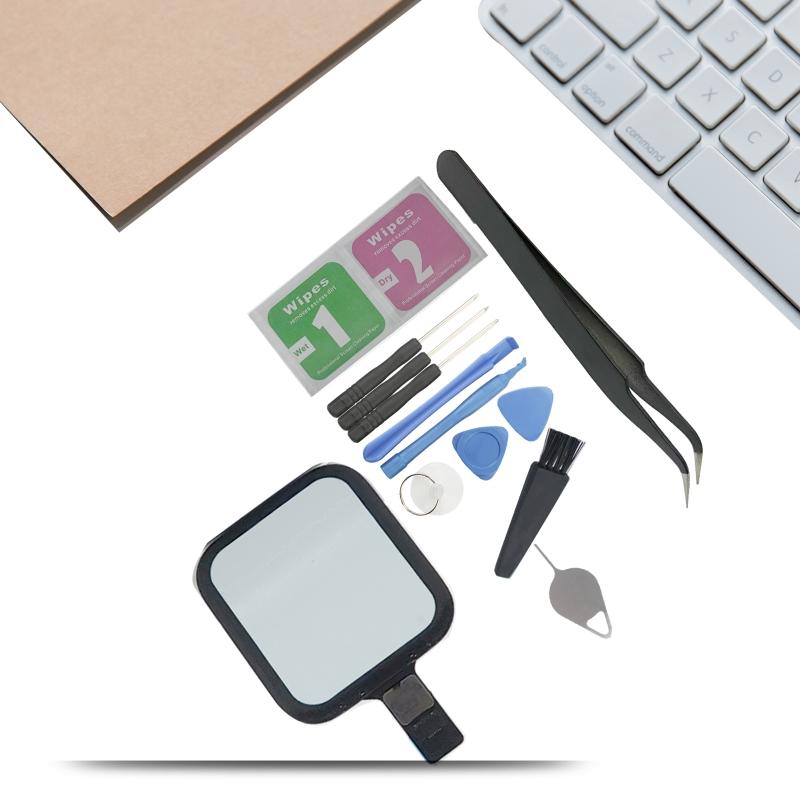 Universal Watch Touchscreen Repair Kit for iWatchS4 40/44mm Durable Watch Front Glass Replace Kit with Tools