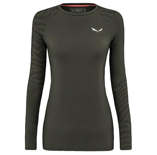 Salewa Base Layer with Long Sleeves Cristallo Warm Alpine Merino Responsive