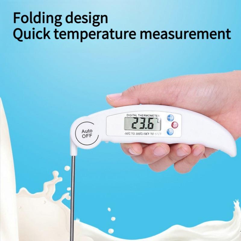 1PC thermometer, folding dust probe barbecue milk kitchen baked goods oil temperature barbecue food water thermometer